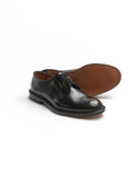 Doucals Polished Leather Deep Burnish Derbies Brown 9