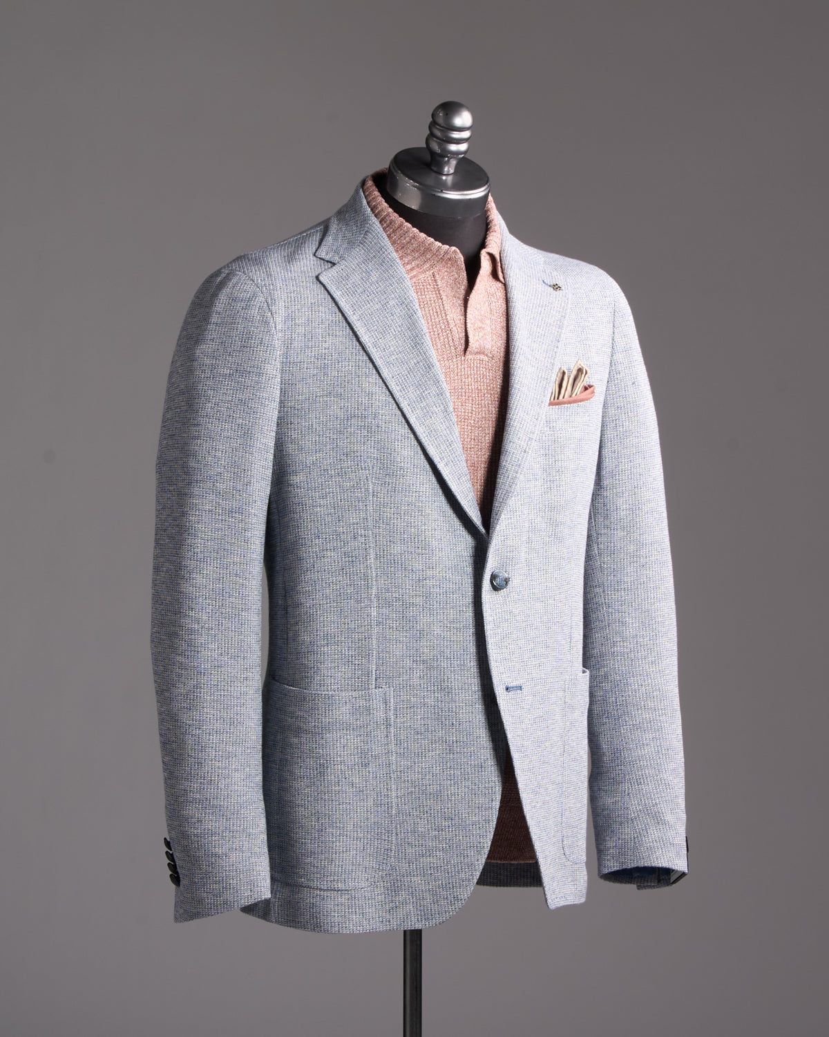 Tagliatore Linen  Cotton Jersey Soft Jacket Sage 11 7331