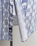 Benson Champlain Blue Pattern Cotton  Tencel Short Sleeve Shirt No Colour 4