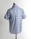 Benson Champlain Blue Pattern Cotton  Tencel Short Sleeve Shirt No Colour 6