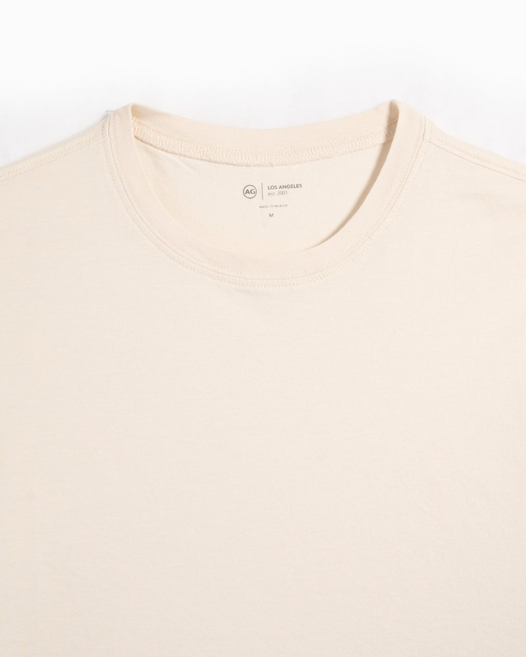 AG Jeans Bryce Crew Ivory Dust T Shirt Ivory 2