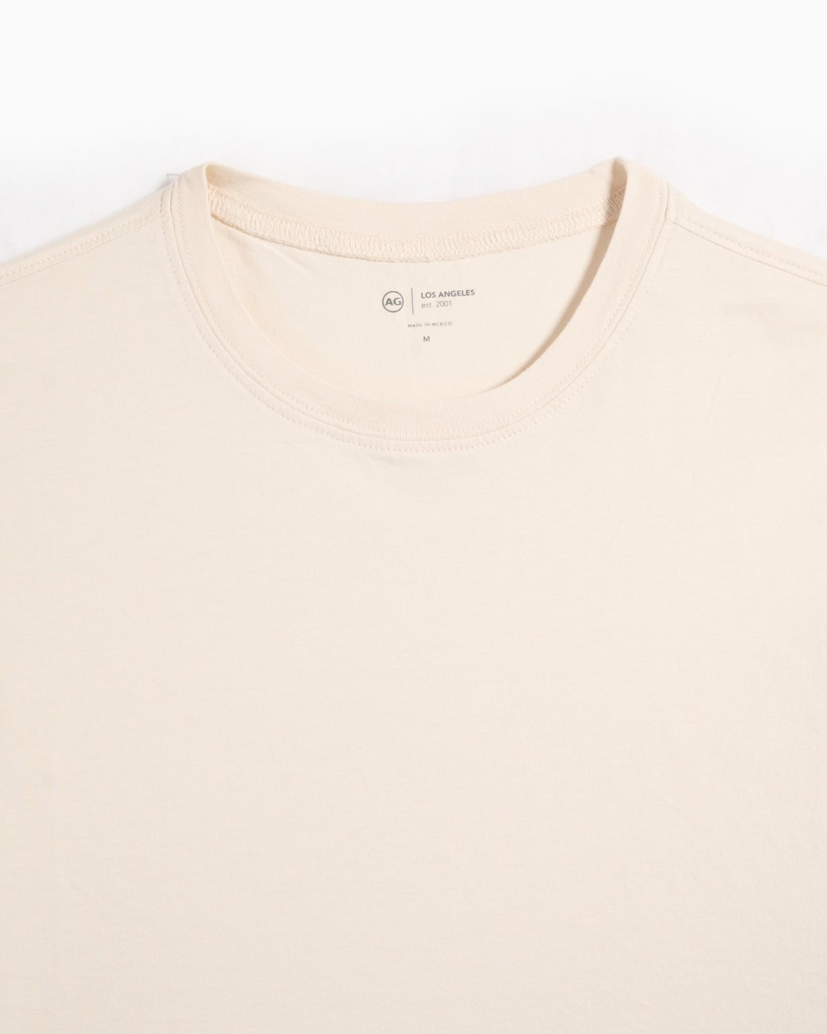 AG Jeans Bryce Crew Ivory Dust T Shirt Ivory 2