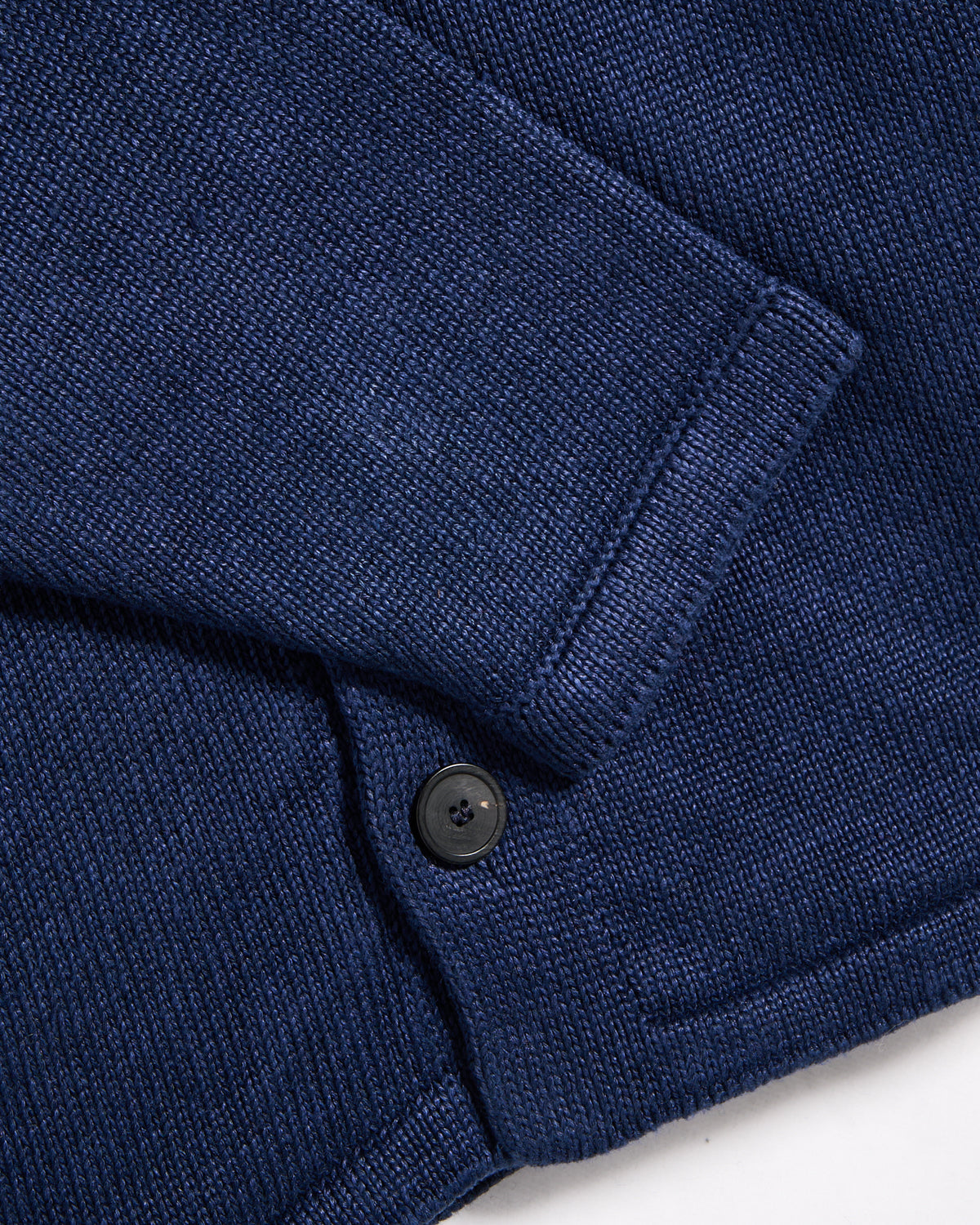 Inis Meain 100% Washed Linen Classic Button Front Overshirt Sweater Navy 10 8053