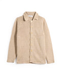 N42M Inis Meain 100% Washed Linen Classic Button Front Overshirt Sweater Natural 5 8063