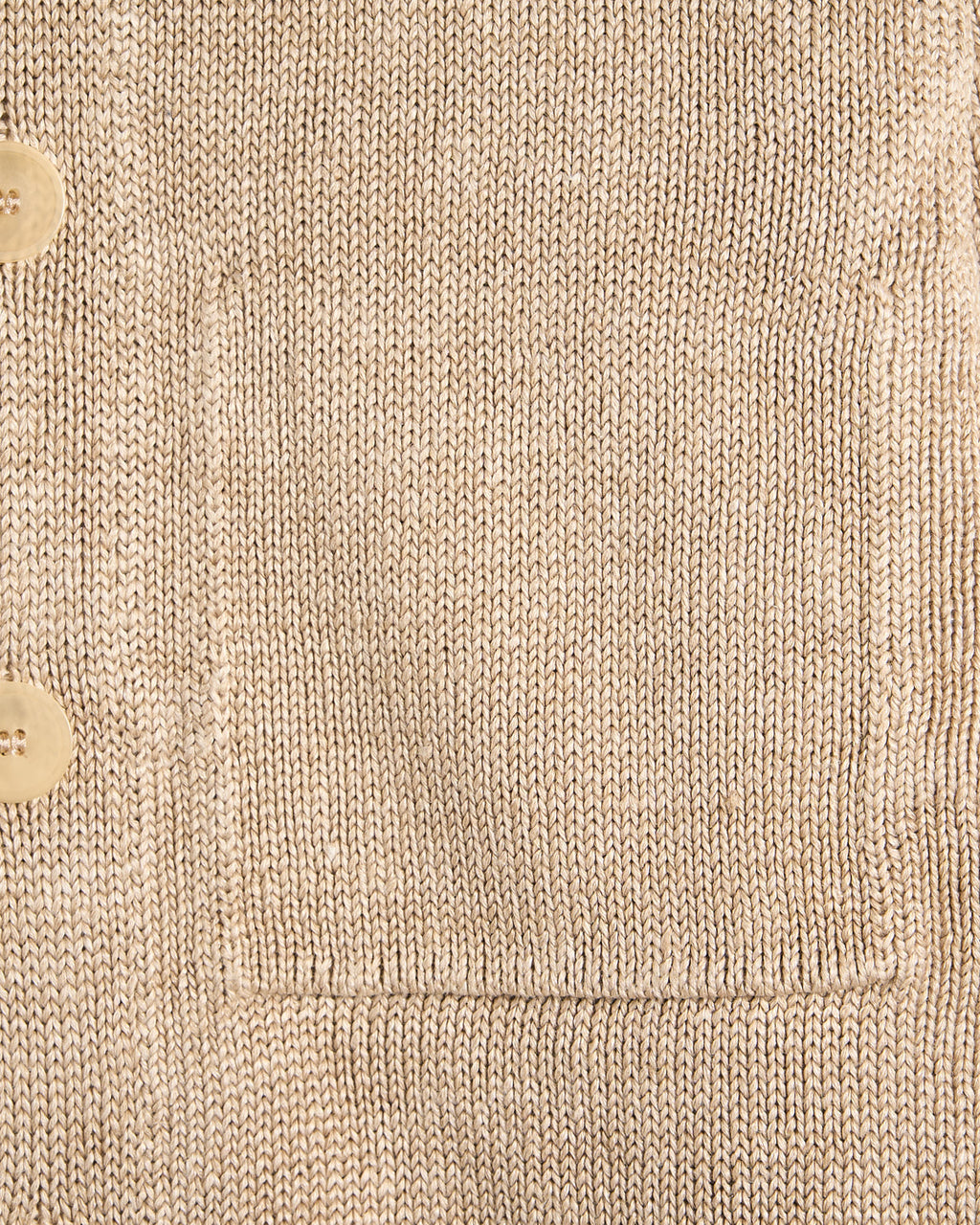 N42M Inis Meain 100% Washed Linen Classic Button Front Overshirt Sweater Natural 8 8060