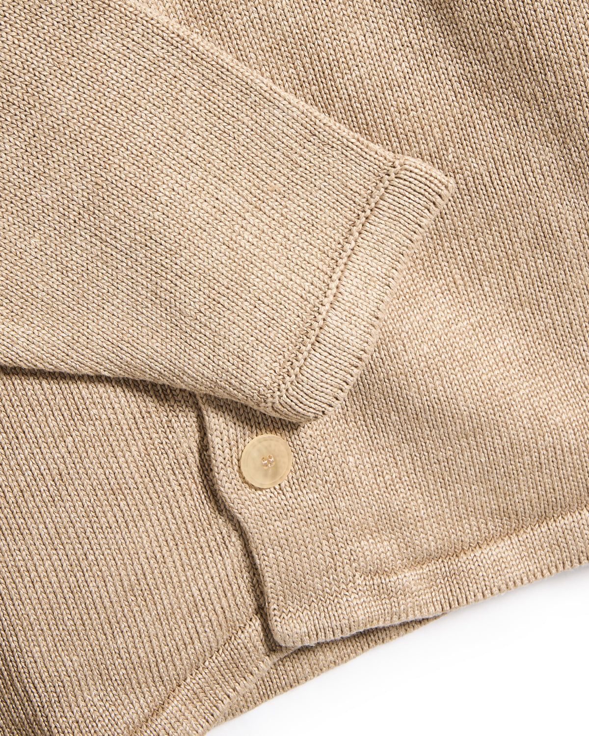 N42M Inis Meain 100% Washed Linen Classic Button Front Overshirt Sweater Natural 9 8059