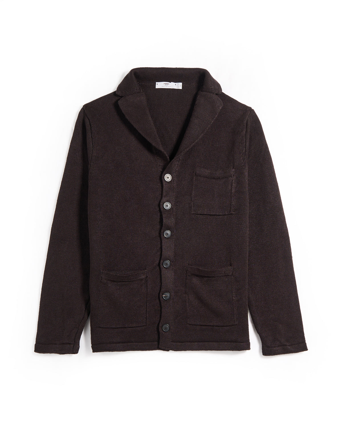 100% Washed Linen Classic Pub Jacket Sweater