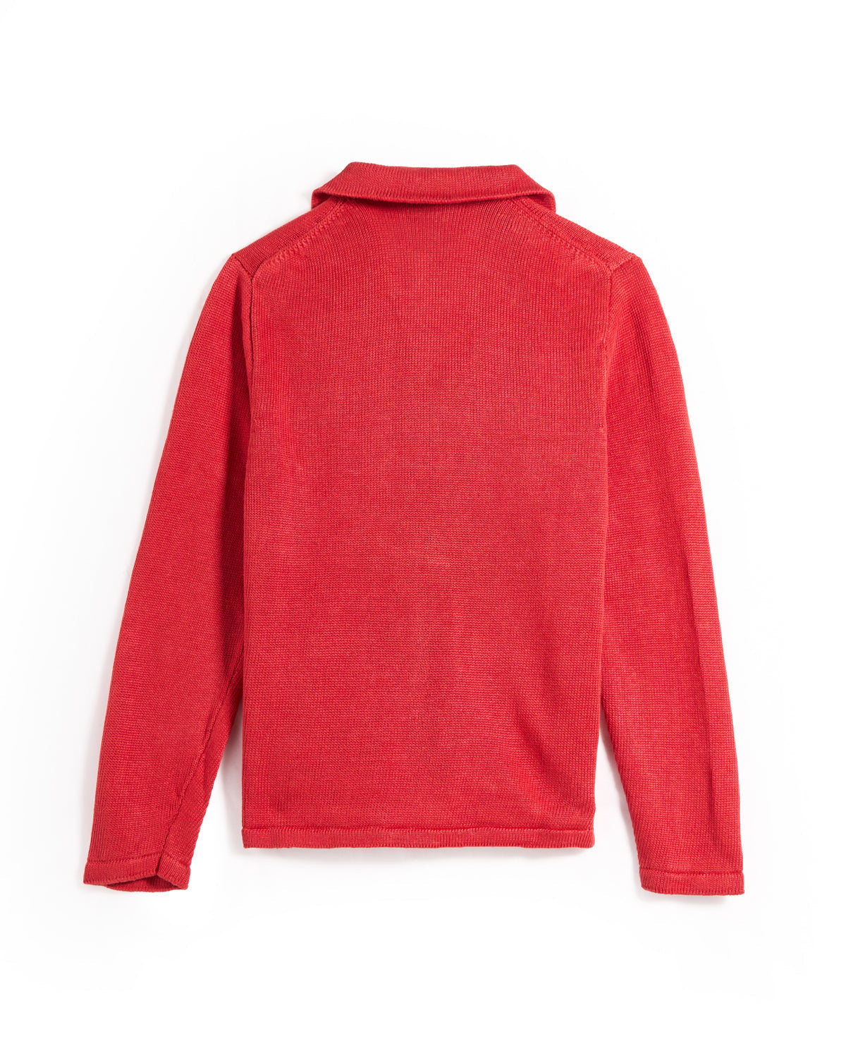 Inis Meain 100% Washed Linen Classic Pub Jacket Sweater Raspberry 15 8028