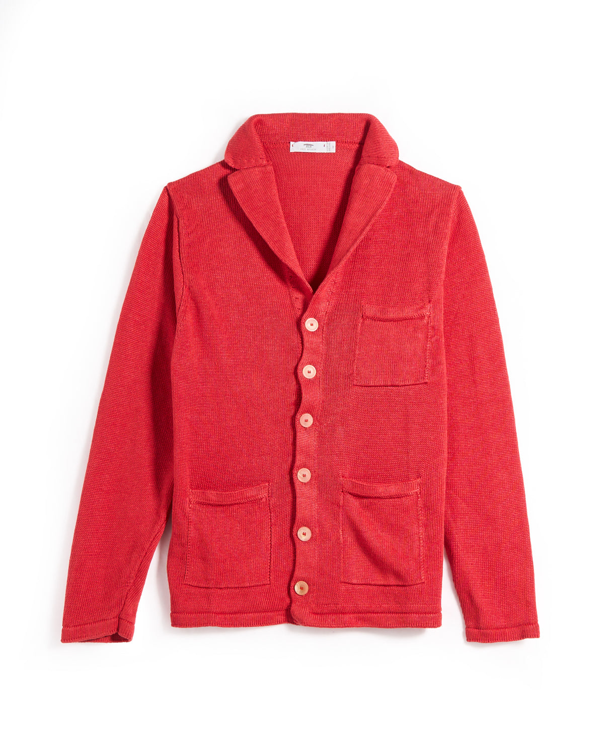 100% Washed Linen Classic Pub Jacket Sweater