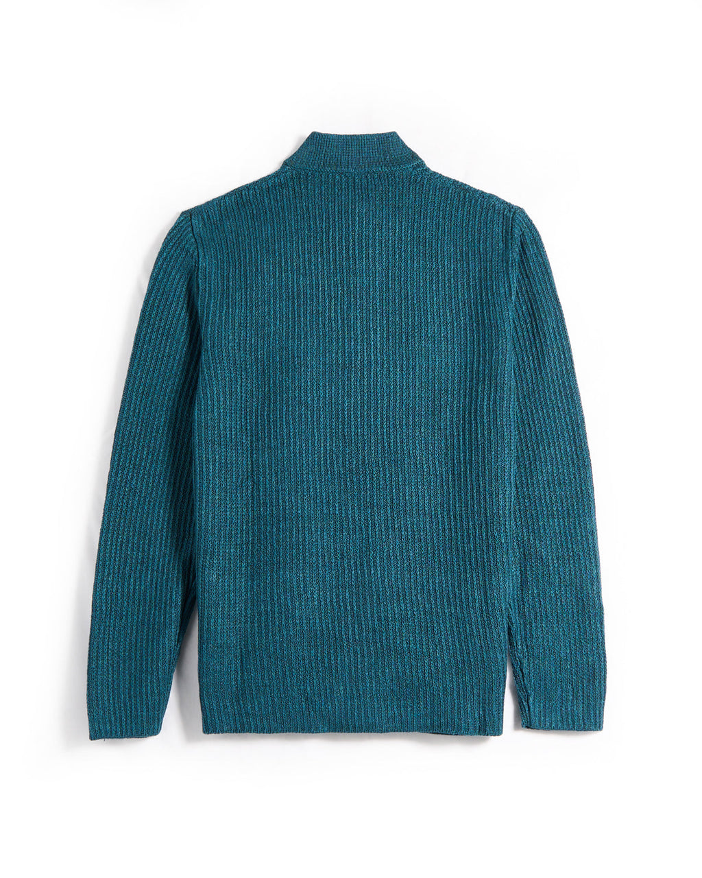 Inis Meain 100% Washed Linen Button Front Lightkeeper Sweater Teal 10 8075