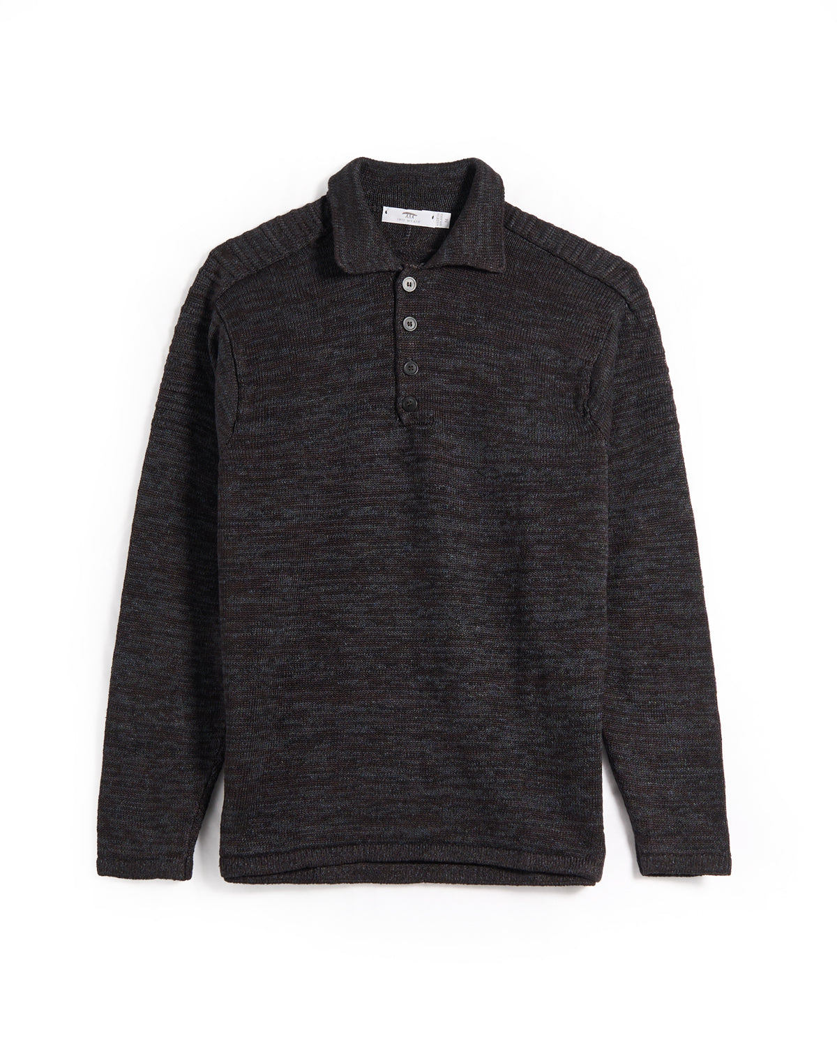 100% Washed Linen 'Honda 50' Polo Sweater