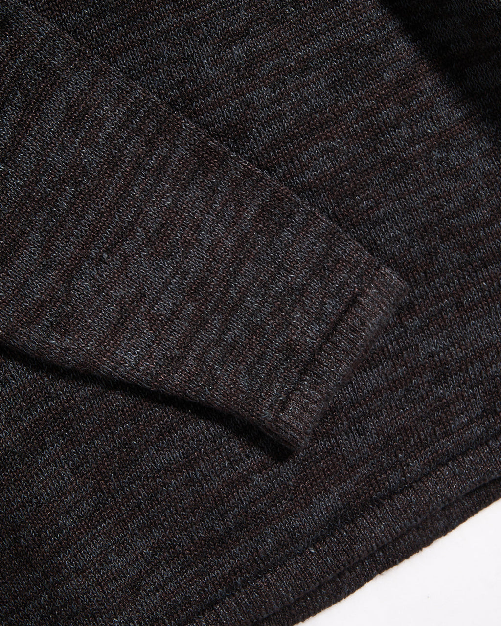 Inis Meain 100% Washed Linen Honda 50 Polo Sweater Brown Marl 7 8047