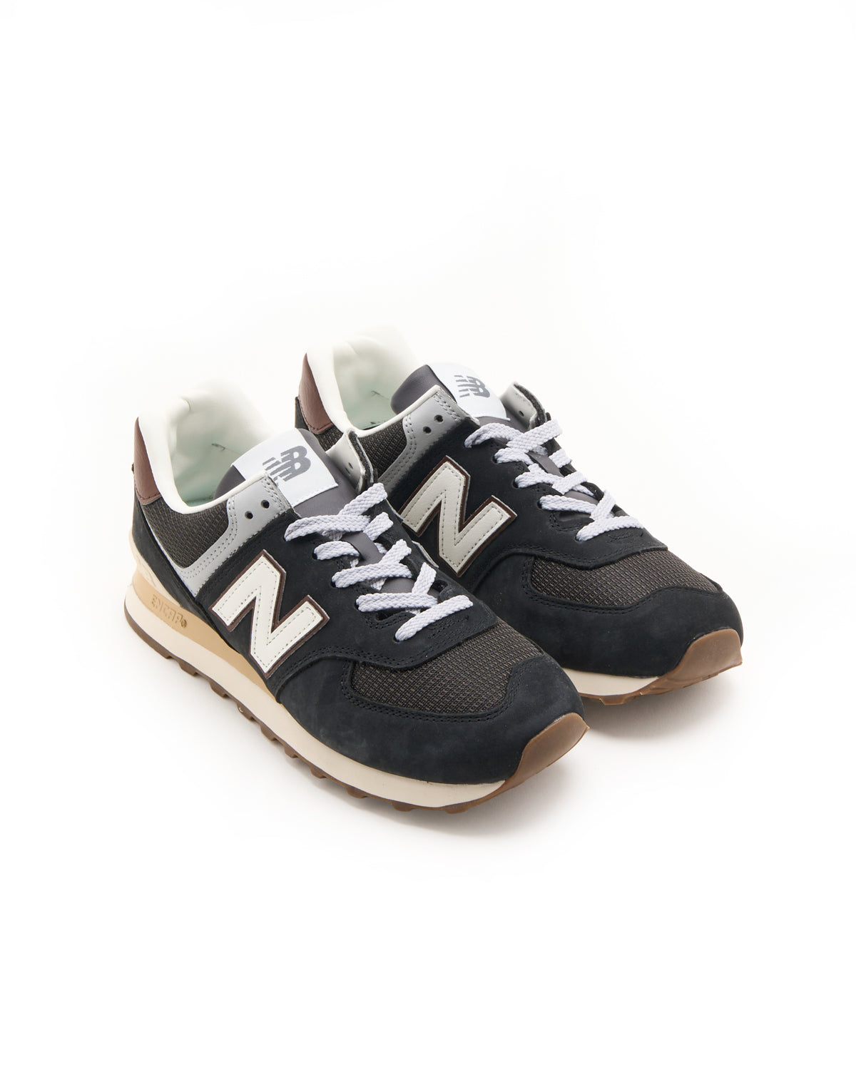 Brown Grey Suede 574 Sneakers