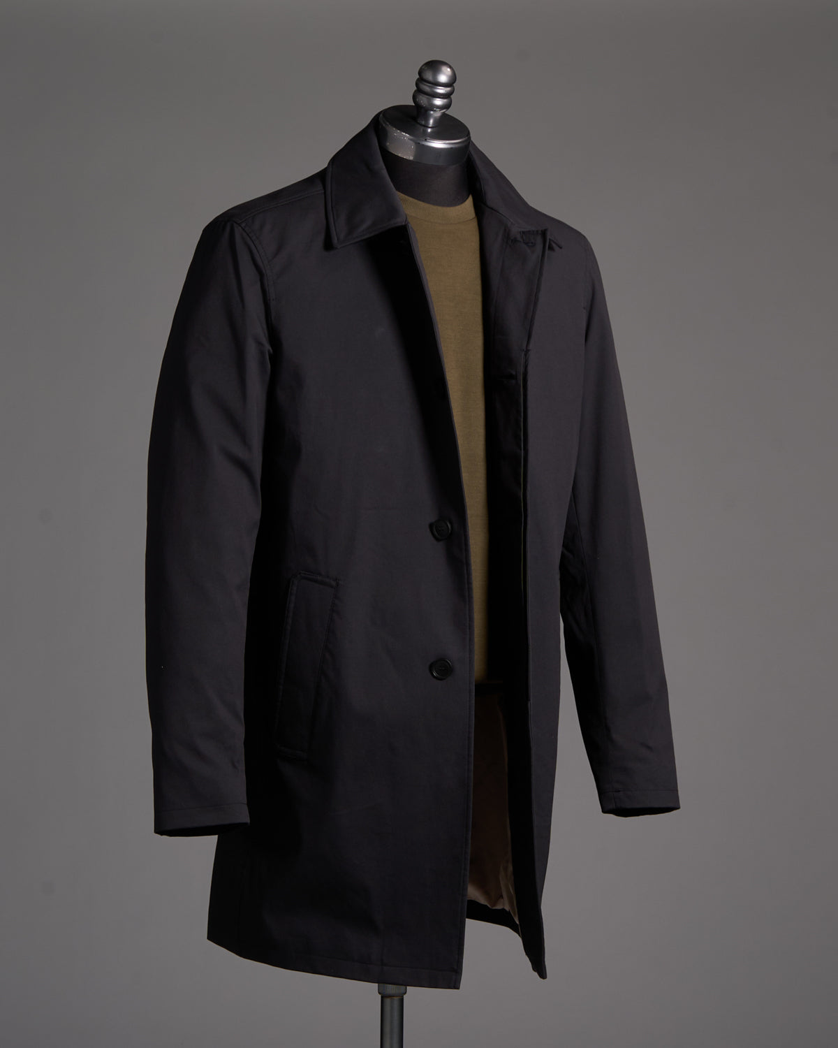 Bugatti Classic Cotton Raincoat Navy 7645