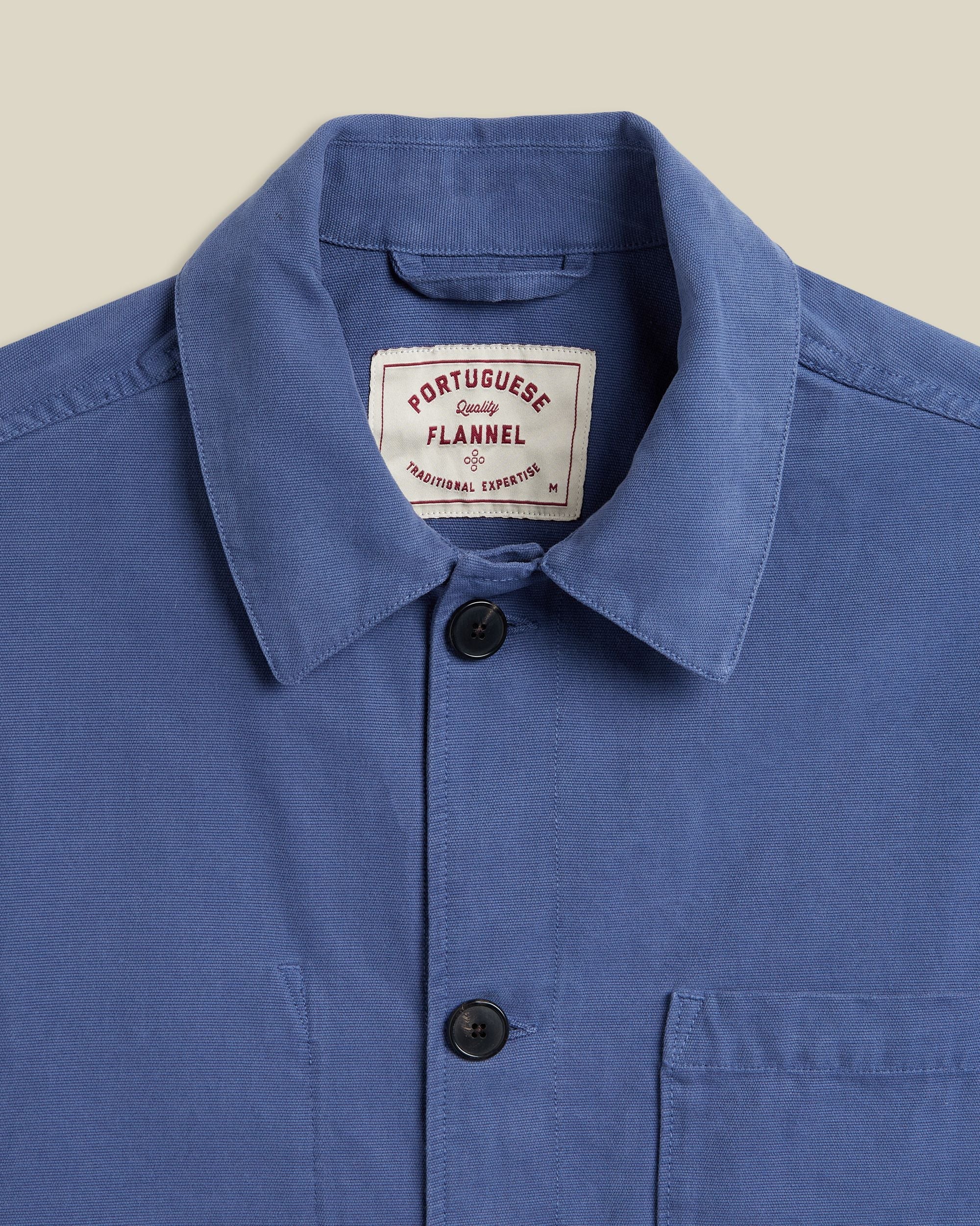 Portuguese Flannel Legacy Canvas Cotton Jacket Blue 2