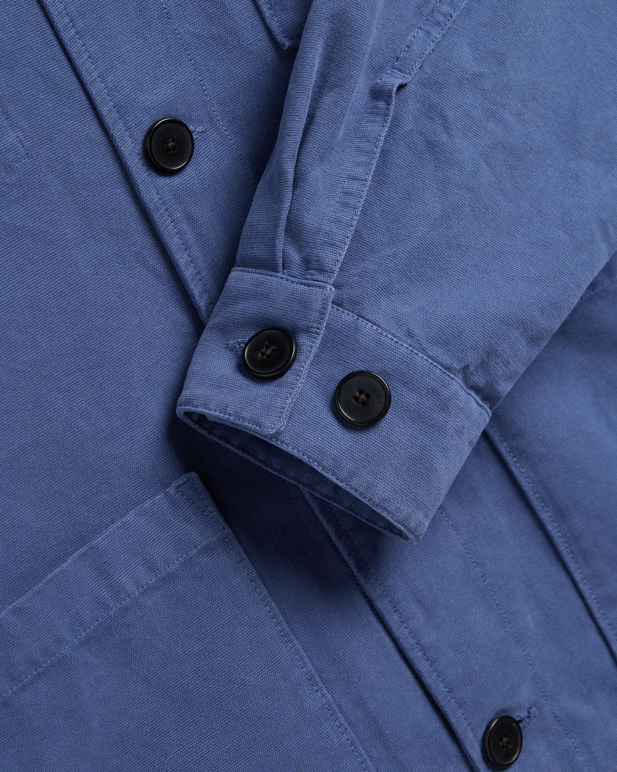 Portuguese Flannel Legacy Canvas Cotton Jacket Blue 4
