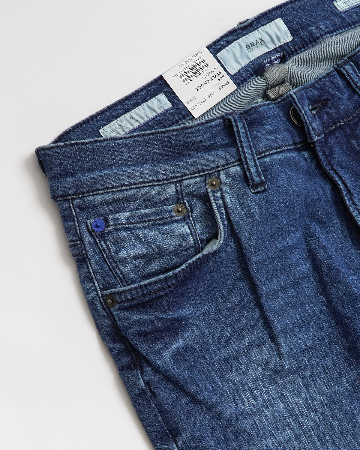 Brax 'Chuck' Hi-Flex Vintage Blue Used Jeans