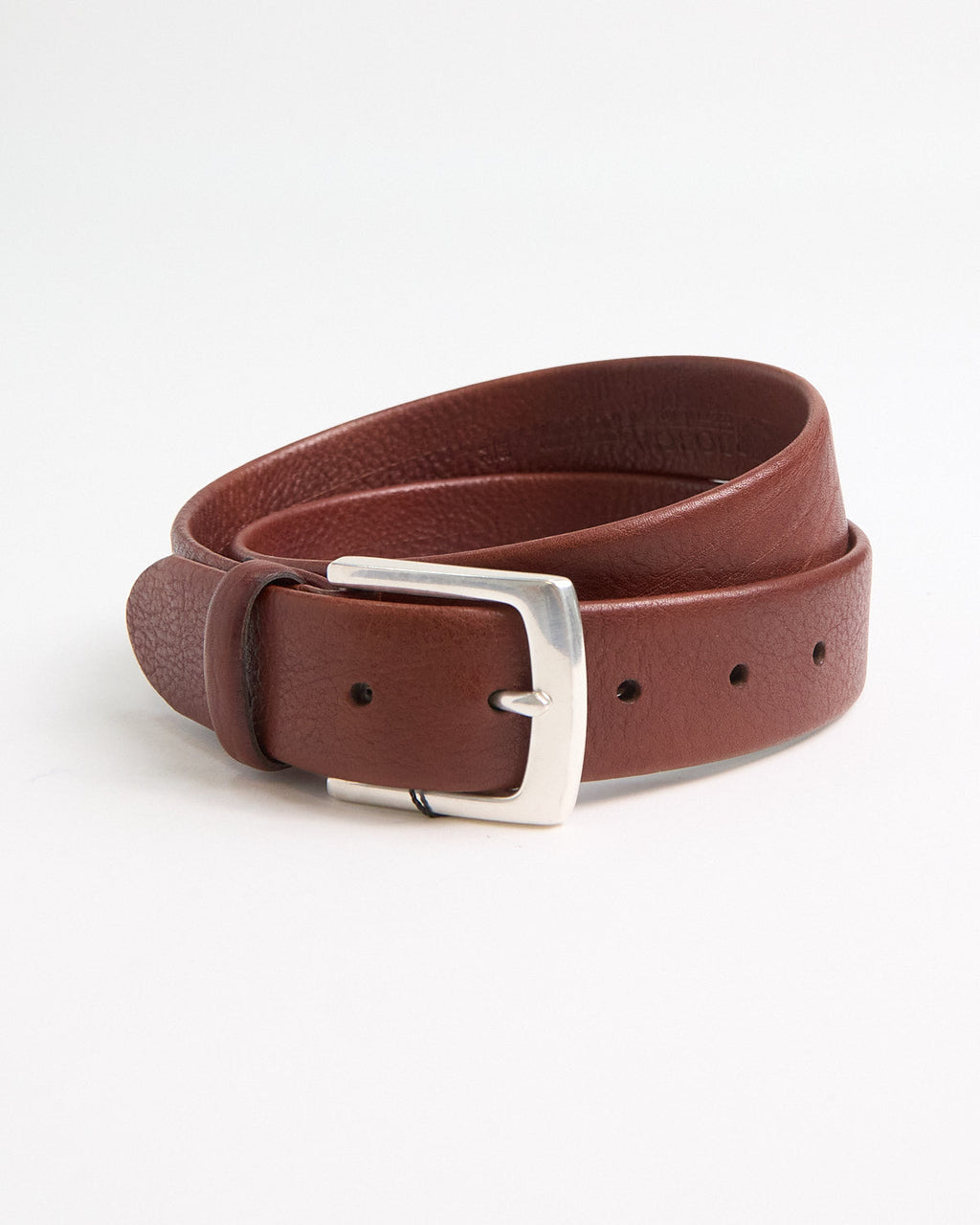 Custom Leather Bosca Pebble Grain Belt / Cognac 1 3
