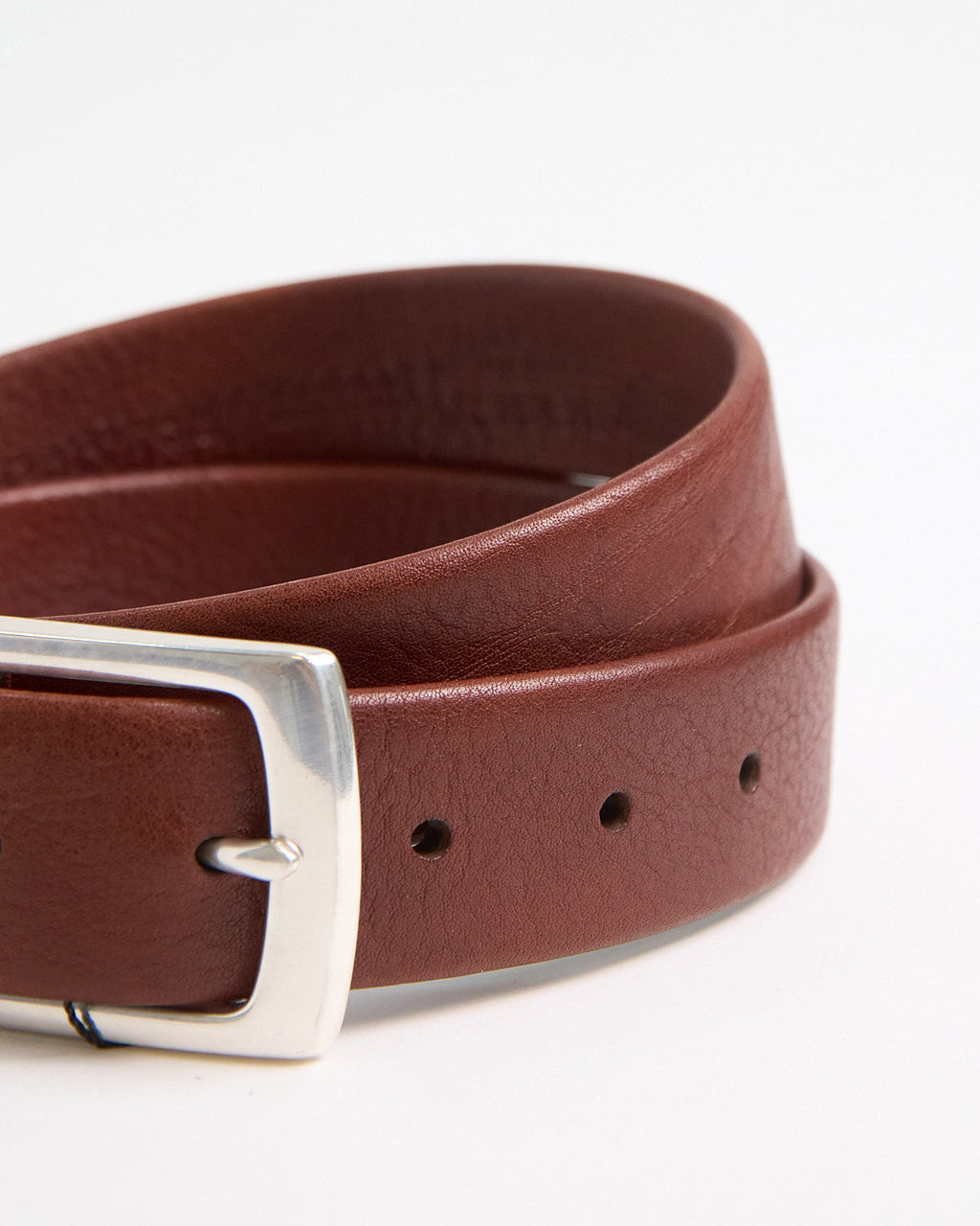 Custom Leather Bosca Pebble Grain Belt / Cognac 1 4