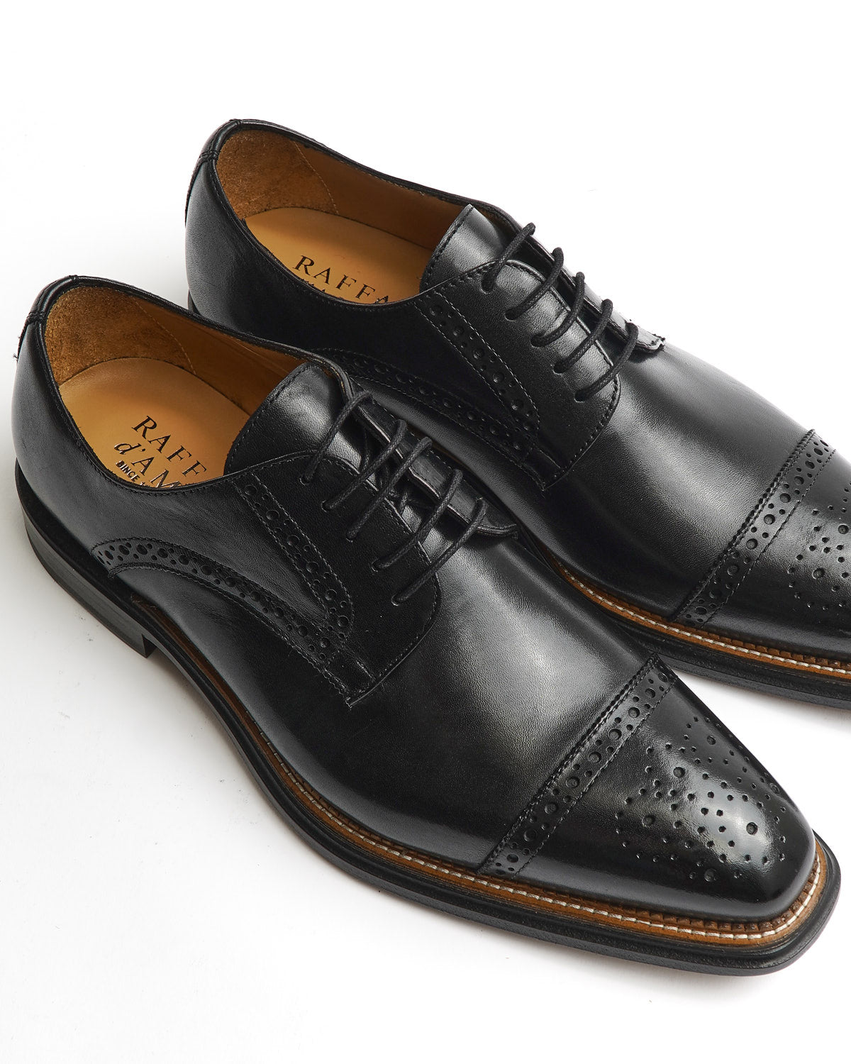 Rafaele D'Amelio Italian Made Cap Toe Derby Dress Shoe