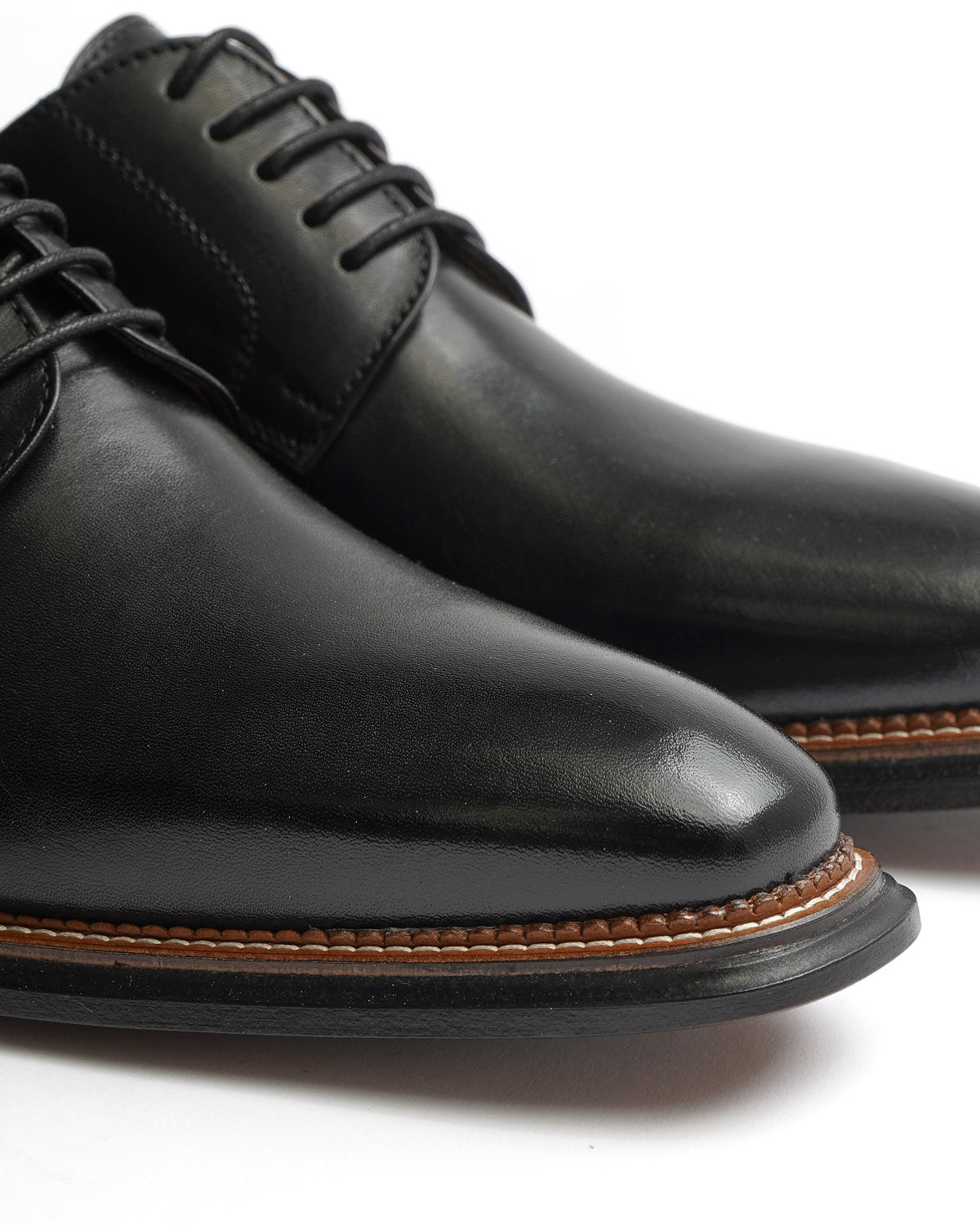 Rafaele D'Amelio Black Derby Italian Made Dress Shoe
