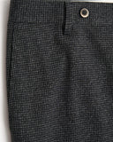 Echizenya Charcoal Grey Wool Knit Puppytooth Trousers