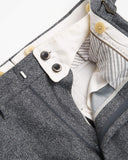 Echizenya Marled Grey Wool Double Pleated Trousers
