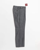 Echizenya Grey Wool Double Pleat Japanese Pants