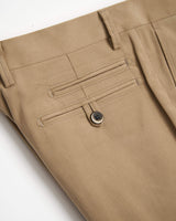 Echizenya Taupe Cotton Moleskin Trousers