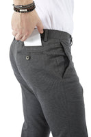 Echizenya Grey Cotton Tech Stretch Pants