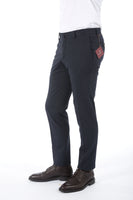 Echizenya Navy Cotton Stretch Trousers