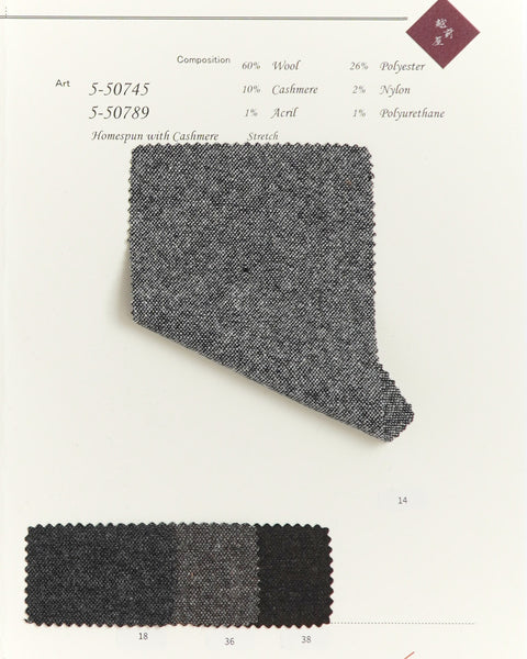 50789 - Homespun Wool & Cashmere Tweed - Model 845